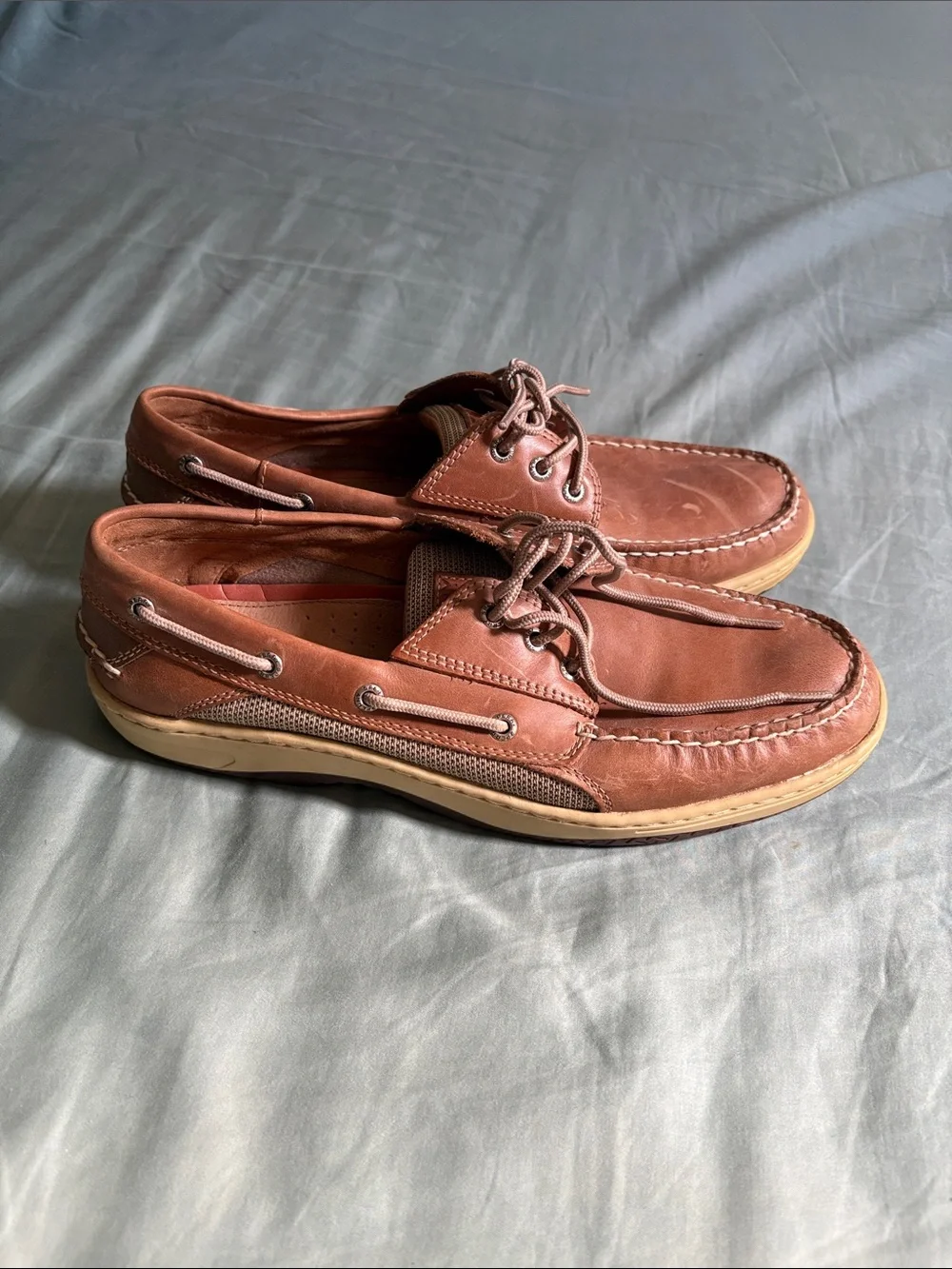 Sperry Brown Leather 2-Eye Boat Shoes